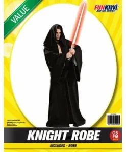 Allen Trading Knight Robe Black - Adult Mensc