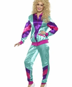 Smiffys Ladiesc 80s Height Of Fashion Shell Suit