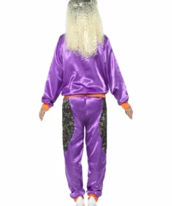 Smiffys Retro Shell Suit - Purple