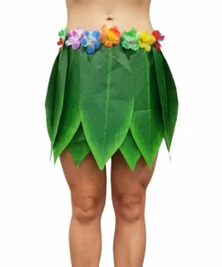 Swedia's Ladiesc Leaf Skirt With Flowers