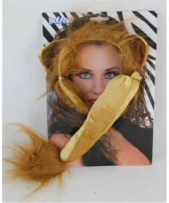 Trademart Lion Ears Headband With Tail