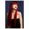 Smiffys Wigsc Long Ruby Red Fever Wig - Jessica