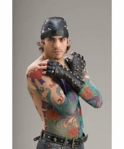 Tomfoolery 1980's Long Studded Fingerless Gloves