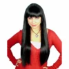 Carnival Products Paris Long Black Wig 1970's