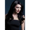 Smiffys Long Black Fever Wig With Soft Curls-Nicole