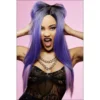 Smiffys Manic Panic Amethyst Ombre Super Vixen Wig