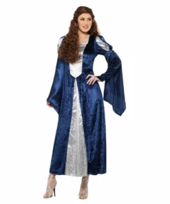 Smiffys Medieval Maid Costume - Blue