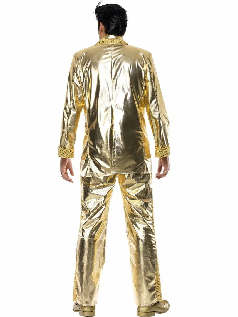 Smiffys Elvis Gold Suit Costume Mensc 5 Smiffys Elvis Gold Suit Costume Mensc