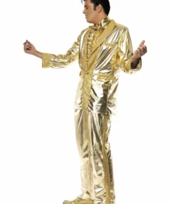 Smiffys Elvis Gold Suit Costume Mensc