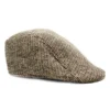 JD Party Mens Vintage Flat Cap - Dark Brown Accessoriesc