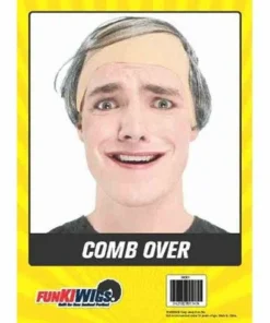 Allen Trading Mens Grey Comb Over Wig