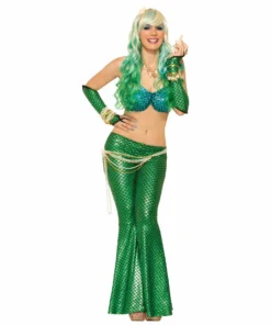 Forum Novelties Mermaid Leggings-Green