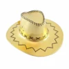 Trademart Accessoriesc Metallic Gold Cowboy Hat