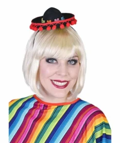 Tomfoolery Mini Mexican Hat With Flower Band