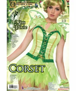 Forum Novelties Ladiesc Miss Pixie Green Corset