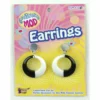 Forum Novelties Mod Earrings In Black & White