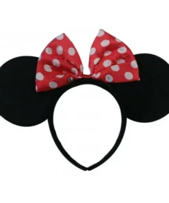 Swedia's Mouse Ears Headband With Red Bow