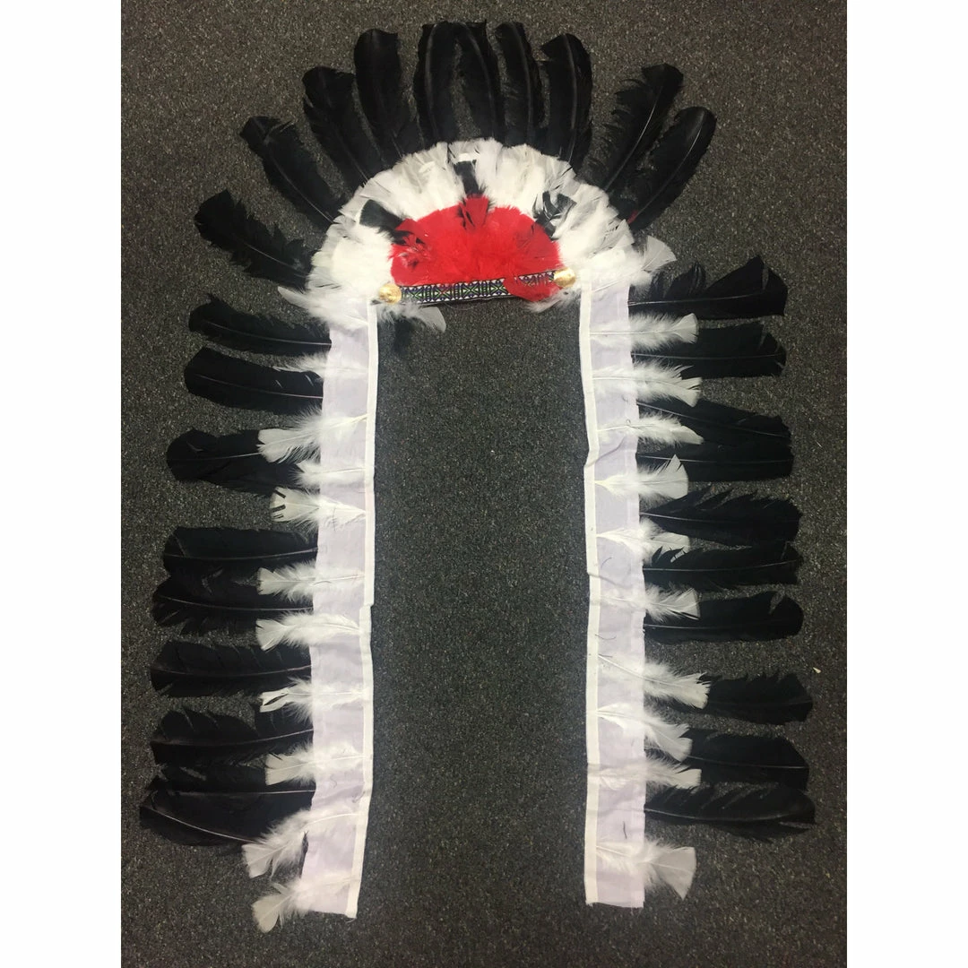 Forum Novelties Hats & Headwear Headdress In Black & White 3 Forum Novelties Hats & Headwear Headdress In Black & White