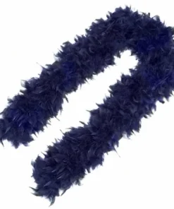 Swedia's 1920's Plush Feather Boa - Navy Blue