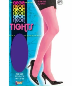 1980's Neon Tights - Pink, Purple, Orange & Green - Forum Novelties