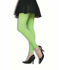 Forum Novelties Footless Tights-Neon Green & Neon Pink Hosiery
