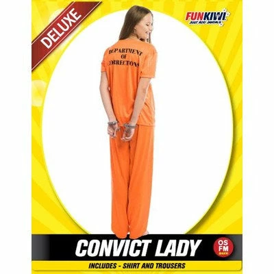 Allen Trading Occupations & Uniforms Convict Lady Costume 3 Allen Trading Occupations & Uniforms Convict Lady Costume
