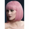 Smiffys Pastel Pink Long Bob Fever Wig-Elise Wigsc 1 Smiffys Pastel Pink Long Bob Fever Wig-Elise Wigsc