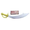 Tomfoolery Pirate Cutlass With Gold Handle Weapons & Armour