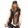 Tomfoolery Pirate Captain Blackheart Ladies Plus Costume - Leg Avenue Ladiesc