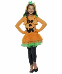 Smiffys Pumpkin Tutu Dress Costume - Girls