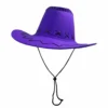 Trademart Purple Cowboy Hat With Rope Accessoriesc