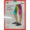 JD Party Mensc Adult Metallic Long Shorts - Rainbow