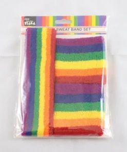 Trademart Accessoriesc Rainbow Sweat Band Set