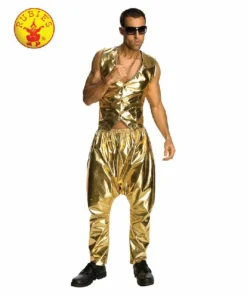 Rubie's Deerfield Mensc Rapper Gold Pants-Adult