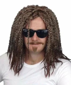 Carnival Products Wig-Rasta Deluxe-Light Brown
