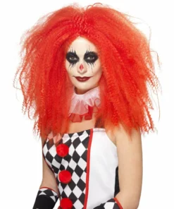Smiffys Red Crimped Clown Wig