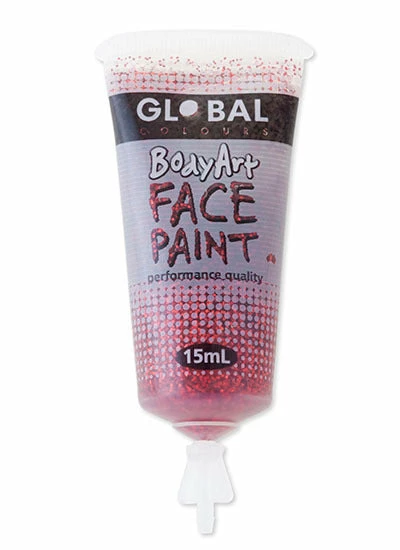 Interalia Group Accessoriesc Red Glitter Face And Body Paint 4 Interalia Group Accessoriesc Red Glitter Face And Body Paint