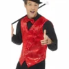 Smiffys Red Sequin Waistcoat Mensc 2 Smiffys Red Sequin Waistcoat Mensc