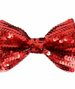 Tomfoolery Bow Tie Red Sequin Clown & Circus Accessories
