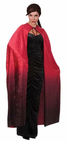 Tomfoolery Capes & Cloaks Red Faded Hooded Cape 140 Cm 4 Tomfoolery Capes & Cloaks Red Faded Hooded Cape 140 Cm