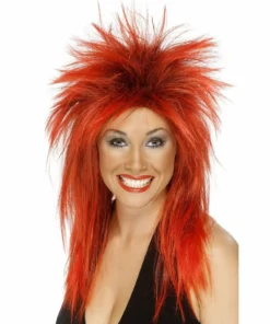 Smiffys Rock Diva Wig - Red