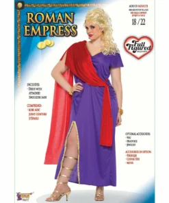 Forum Novelties Roman Empress In Purple/Red Plus Costume-Forum