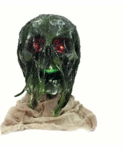 Forum Novelties Rotten Skull Halloween Light Up Prop