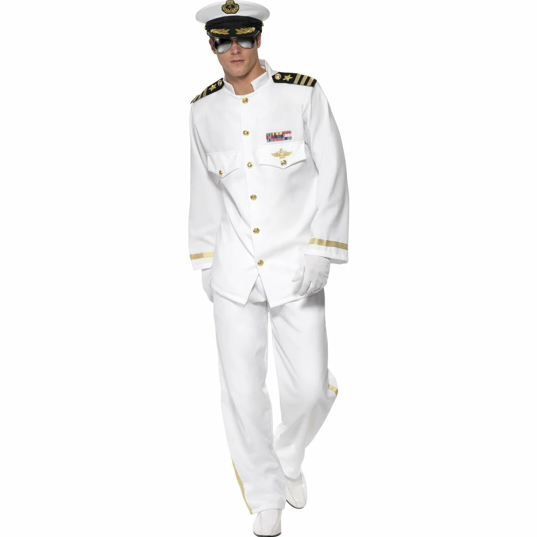 Smiffys Sailor Captain Deluxe Costume 1980's 3 Smiffys Sailor Captain Deluxe Costume 1980's