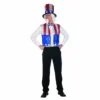 Forum Novelties Sequin Uncle Sam Accessory Kit Suspenders & Ties