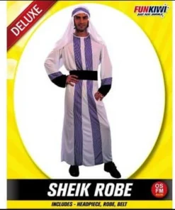 Allen Trading Sheik Robe And Headpiece Costume - Fun Kiwi