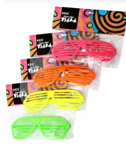 Trademart Neon Shutter Shades Glasses - Asst Colors Accessoriesc