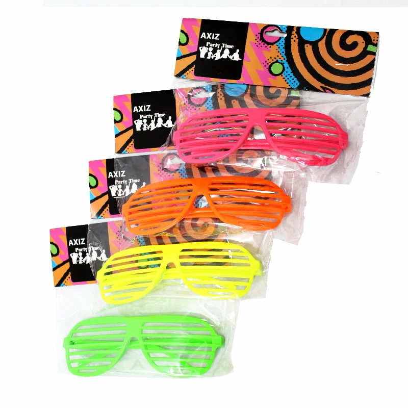 Trademart Neon Shutter Shades Glasses - Asst Colors Accessoriesc 3 Trademart Neon Shutter Shades Glasses - Asst Colors Accessoriesc