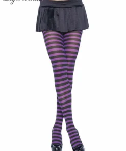 Tomfoolery Striped Tights - Asst Colors - Leg Avenue Accessoriesc