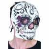 Tomfoolery Black And White Sugar Skull Mask